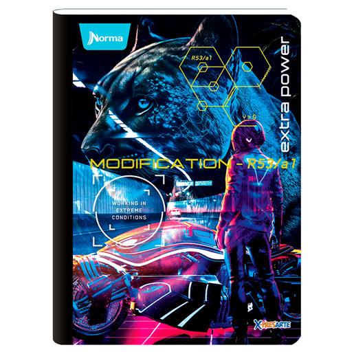 CUADERNO COSIDO RAYA X-PRESARTE (MASCULINO, 100H)