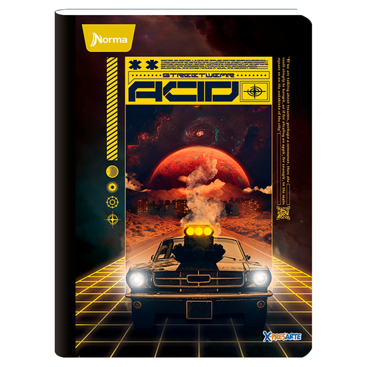 CUADERNO COSIDO RAYA X-PRESARTE (MASCULINO, 100H)