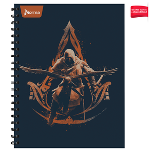 CUADERNO ESPIRAL RAYA (ASSASSINS CREED, 100H)