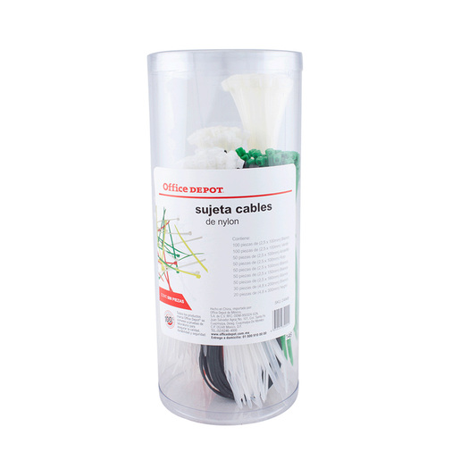 PAQUETE CON 500 AMARRES DIF. MEDIDAS (NYLON)