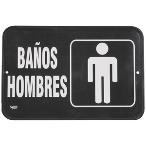 LETRERO BA O HOMBRE