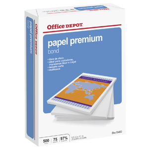PAPEL OFFICE DEPOT PREM T/C RM (AZUL)