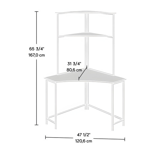 ESCRTORIO DE ESQUINA CON LIBRERO TOWER