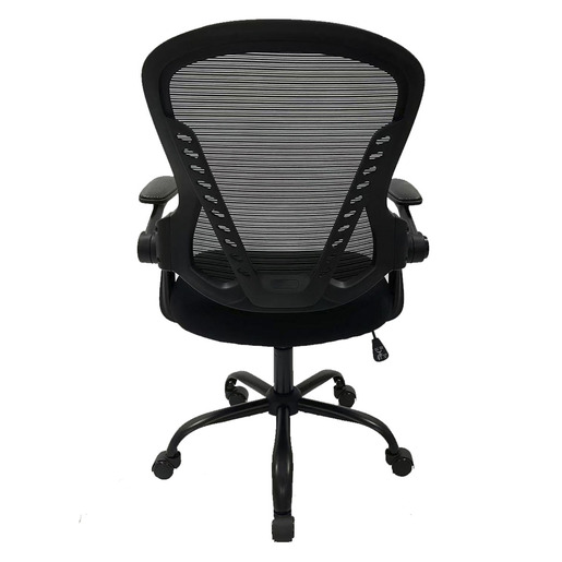SILLA CON REPOSABRAZOS MOVIL Y RESPALDO EN MESH