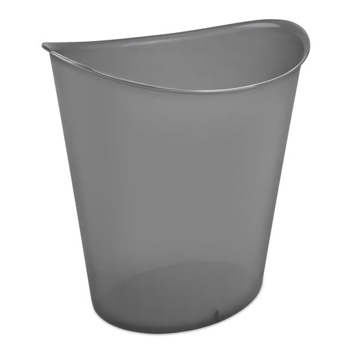 BASURERO OVALADO 3 GALONES, 11.4 LITROS, GRIS OSCURO