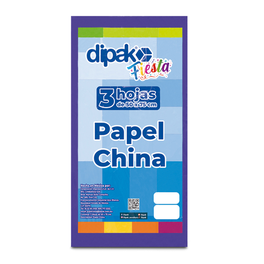 PAPEL DE CHINA DIPAK 3 HOJAS MORADO