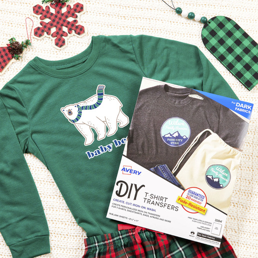 HOJAS TRANSF T-SHIRT NEGRA C/5