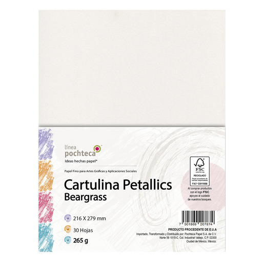 CARTULINA CARTA PETALLICS BEARGR 265GR 30H