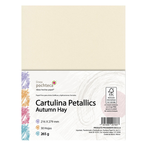 CARTULINA CARTA PETALLICS AUTUMN 265GR 30H