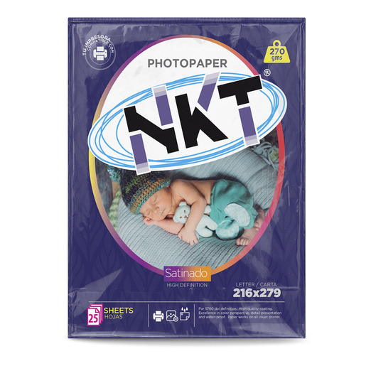 PAPEL FOTO 270G/ CARTA SATINADO 12H EN BOLSA