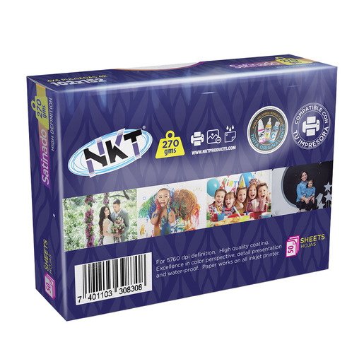 PAPEL FOTO 270G 4R/4X6 SATINADO 50H EN FOLDER