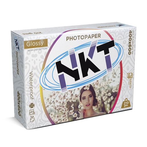 PAPEL FOTO 210G /4X6 GLOSSY 50 HOJAS FOLDER