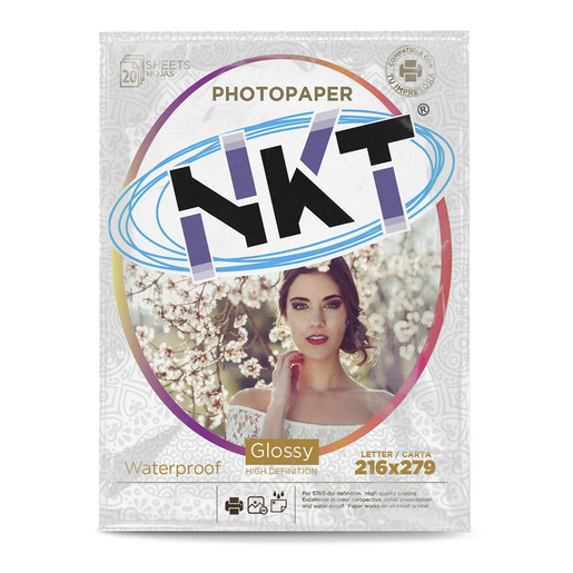 PAPEL FOTO 210G./CRT GLOSSY 20 HOJAS EN BOLSA