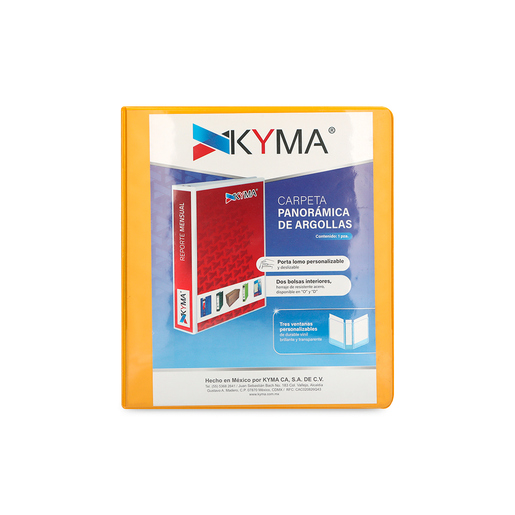 CARPETA PANORAMICA KYMA ARILLO O 1PG AMARILLO