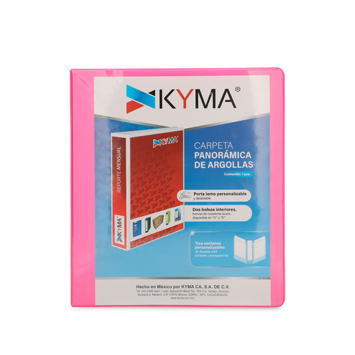 CARPETA PANORAMICA KYMA 1 PULG ARILLO