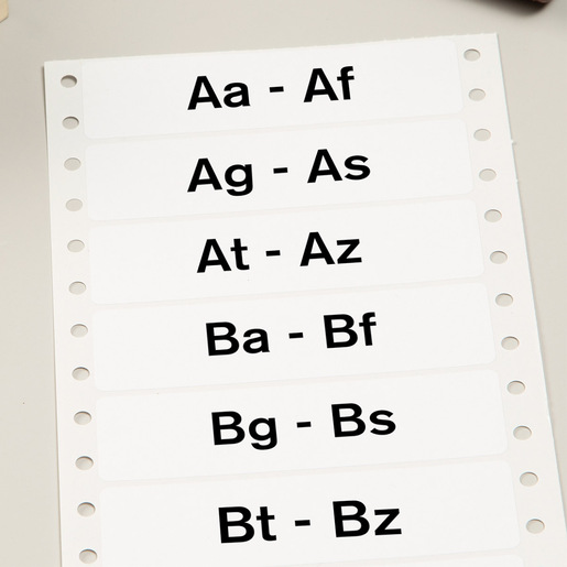 ETIQUETA BLANCA PERMANENTE FORMA CONTINUA