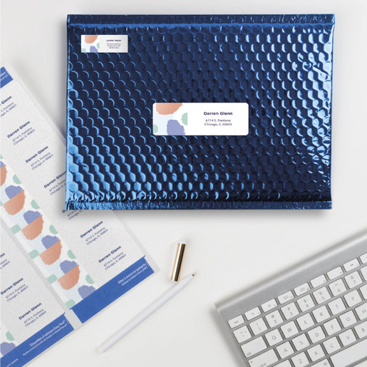 ETIQUETA BLANCA PERMANENTE INKJET 3.4 CM X 10.2 CM PAQ 350