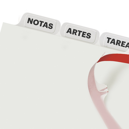 SEPARADORES PERSONALIZABLES BLANCOS 8 PESTAÑAS 5 JUEGOS