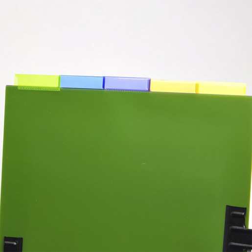 SEPARADORES PLÁSTICOS INSERTABLES 5 PESTAÑAS MULTICOLOR.
