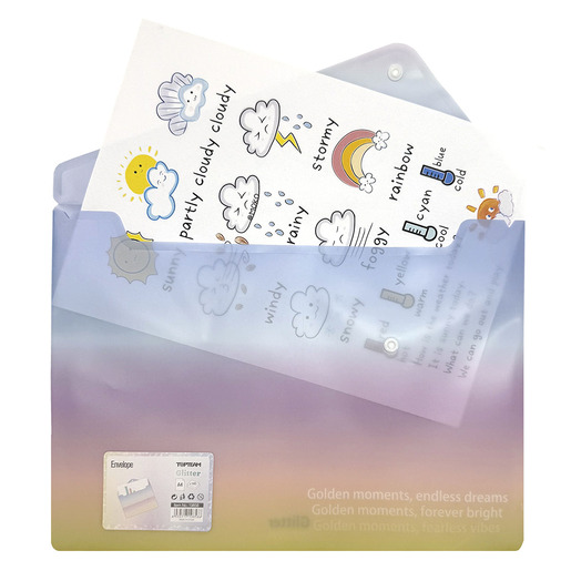 SOBRE CON BROCHE TOP TEAM A4 COLORES DEGRADADOS