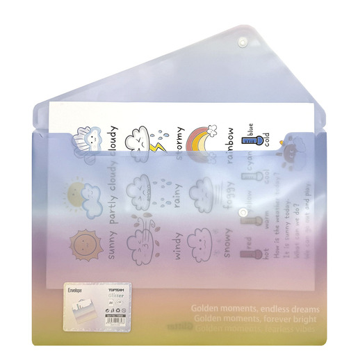 SOBRE CON BROCHE TOP TEAM A4 COLORES DEGRADADOS