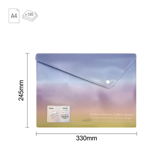 SOBRE CON BROCHE TOP TEAM A4 COLORES DEGRADADOS