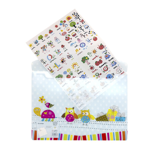 SOBRE CON BROCHE TOP TEAM A4 DISEÑO BÚHO