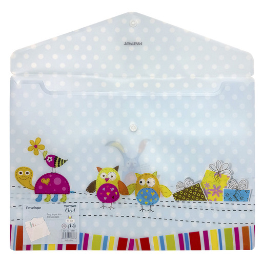 SOBRE CON BROCHE TOP TEAM A4 DISEÑO BÚHO