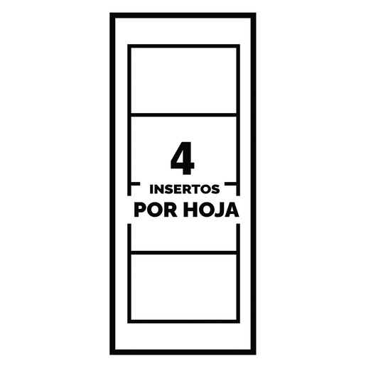 FUNDA PLÁSTICA CON ALFILER 5.7 CM X 8.9 CM BLANCOS PAQ 24 JUEGOS