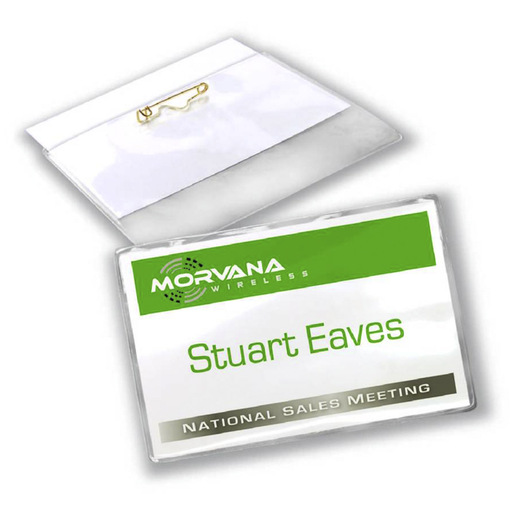 FUNDA PLÁSTICA CON ALFILER 5.7 CM X 8.9 CM BLANCOS PAQ 24 JUEGOS