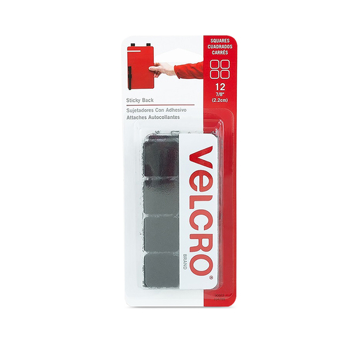 VELCRO CUADROS NEGRO SB 22MM