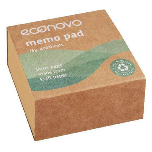 BLOCK DE NOTAS KRAFT ECONOVO 76X76MM 75GRS 400H