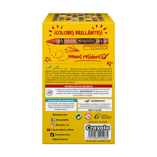 CRAYONES CRAYOLA CLASICOS 48U