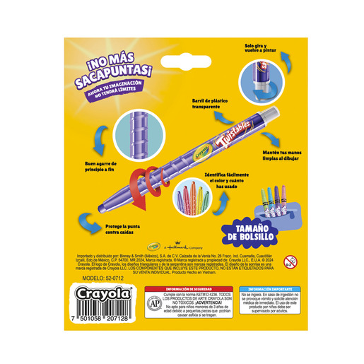 CRAYONES MINI TWISTEABLE C/12