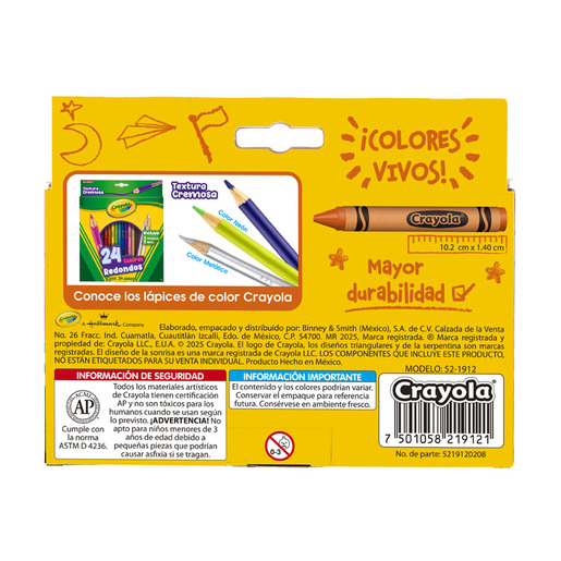 CRAYONES CRAYOLA SUPER JUMBO 12U
