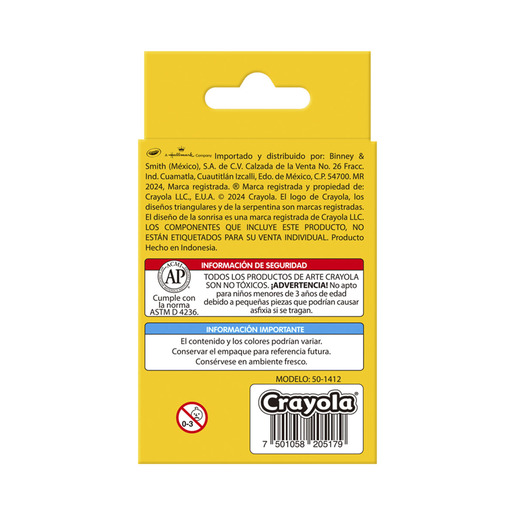 YESOS CRAYOLA COLORES 12U