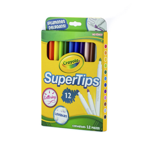 MARCADORES CRAYOLA LAVABLES 12U
