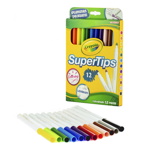 MARCADORES CRAYOLA LAVABLES 12U