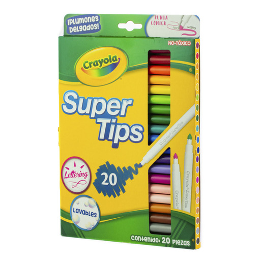 MARCADORES CRAYOLA LAVABLES 20U