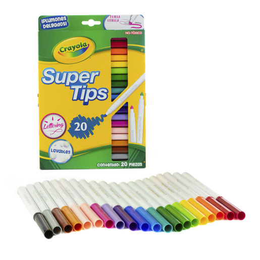 MARCADORES CRAYOLA LAVABLES 20U