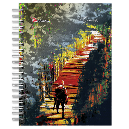 CUADERNO ESPIRAL ARIMANY CANVAS MULTIMATERIA 180H (PASTA DURA)