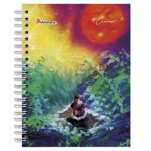 CUADERNO ESPIRAL ARIMANY CANVAS MULTIMATERIA 180H (PASTA DURA)
