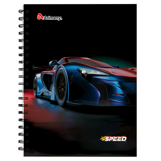 CUADERNO ESPIRAL ARIMANY SPEED MULTIMATERIA 180H (PASTA DURA)