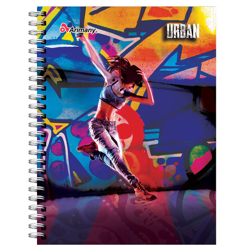 CUADERNO ESPIRAL ARIMANY URBAN MULTIMATERIA 180H (PASTA DURA)