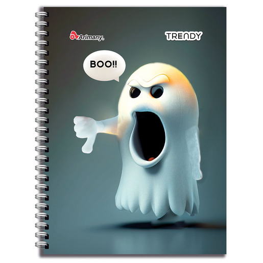 CUADERNO ESPIRAL ARIMANY TRENDY LINEAS 100H (PASTA SEMI DURA)
