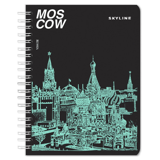 CUADERNO ESPIRAL ARIMANY SKYLINE CUADRO 100H (PASTA SEMI DURA)