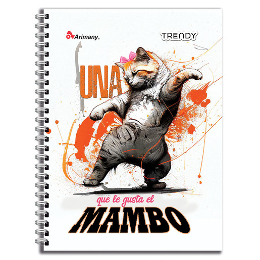 CUADERNO ESPIRAL ARIMANY TRENDY MULTIMATERIAS CUADROS 200H (PASTA SEMI DURA)