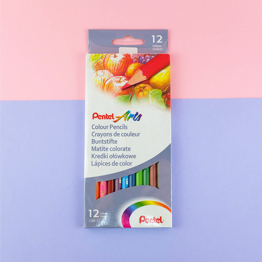 LAPICES DE COLORES PENTEL 12U