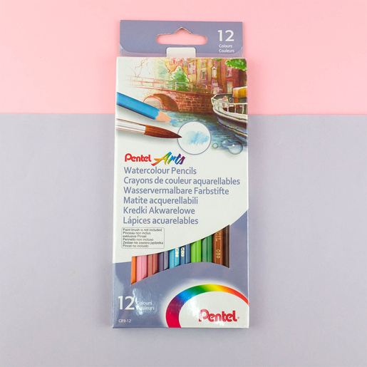 LAPICES DE COLORES PENTEL ACUARELABLES 12U