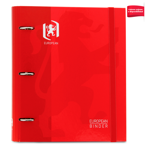 CARPETA EUROPEAN + REPUESTO DE 80H RAYAS (5 BANDAS COLOR Y SCRIBZEE)
